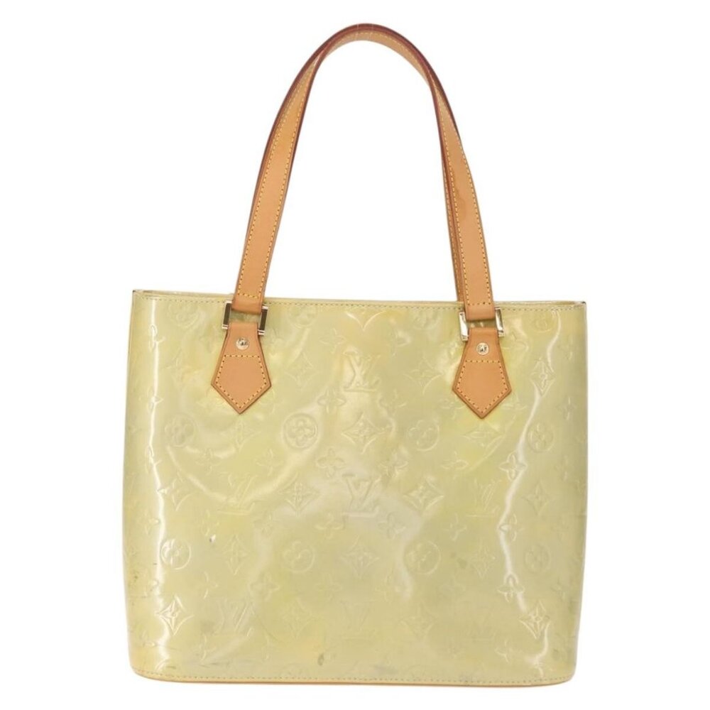 LOUIS VUITTON Monogram Vernis Houston Hand Bag Gris M91053 LV Auth BA7434 - Picture 3 of 16